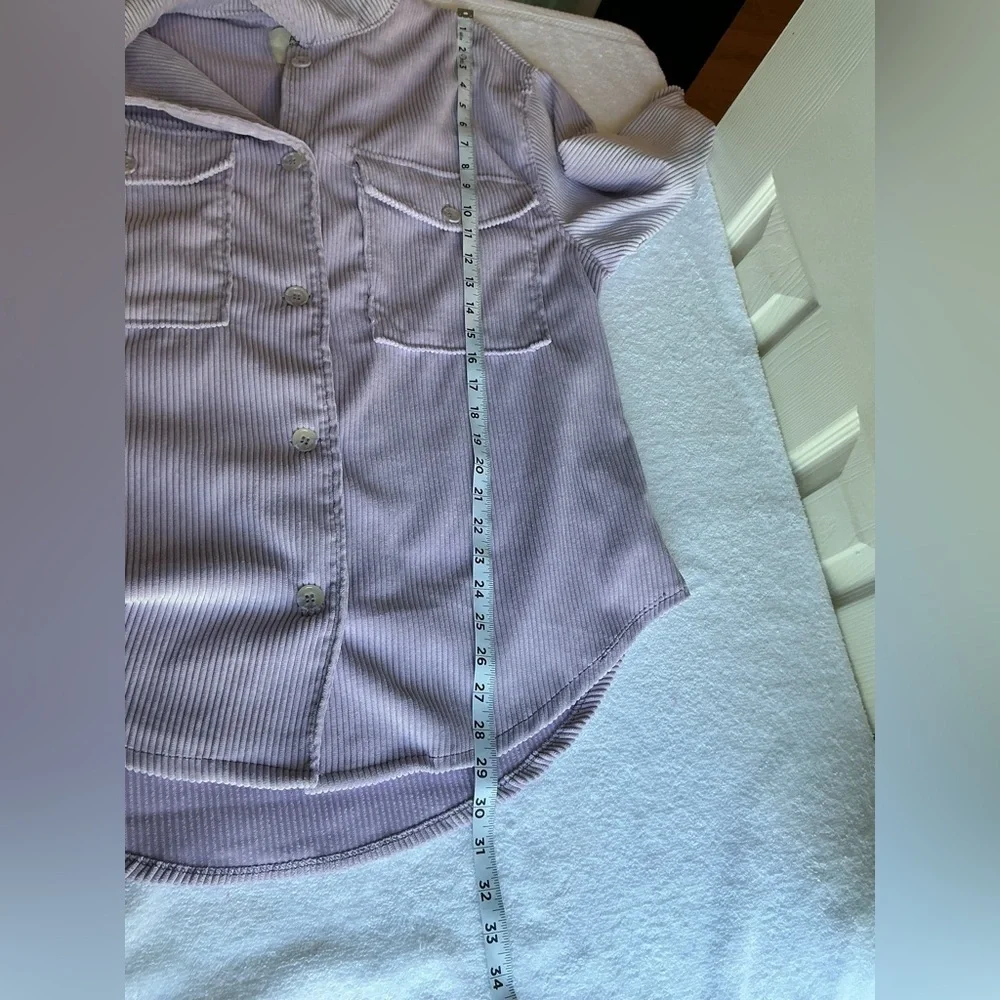 Ashley By 26 International Lavender Striped Utility Jacket